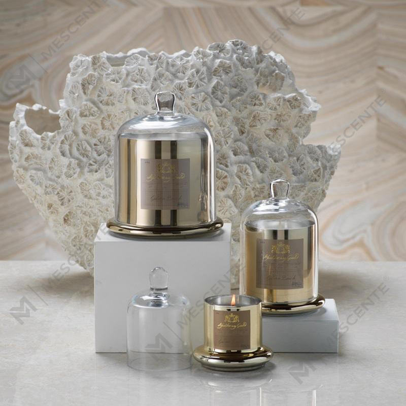 M&Scent Dekoratívny romantický svadobný zvon Pohár Sklenený kupolový kryt vonná sviečka A29275