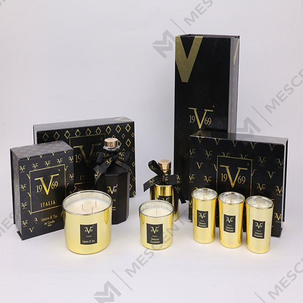 Darčeková súprava trstinového difuzéra M&Scent Home s vonnou sviečkou A29260-2