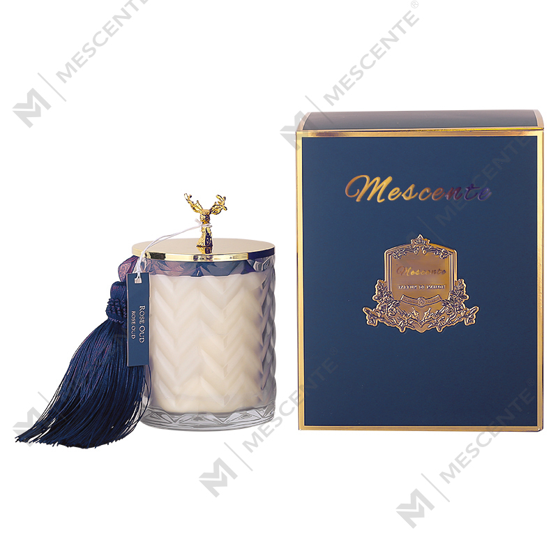 Veľkoobchody M&Scent Nádoba so súkromnou etiketou na mieru Aromaterapia Vonná vôňa Sójové sviečky s kryštálmi