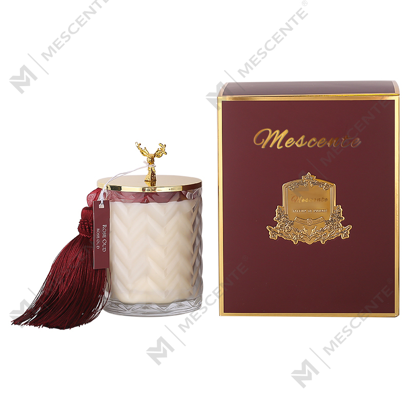 Veľkoobchody M&Scent Nádoba so súkromnou etiketou na mieru Aromaterapia Vonná vôňa Sójové sviečky s kryštálmi