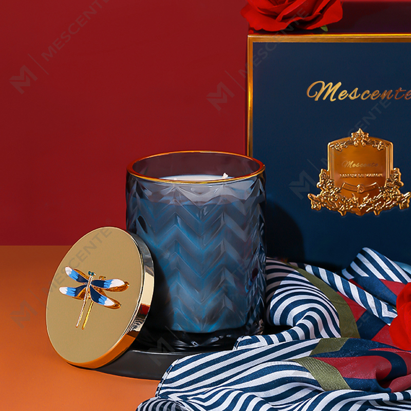 Veľkoobchody M&Scent Nádoba so súkromnou etiketou na mieru Aromaterapia Vonná vôňa Sójové sviečky s kryštálmi