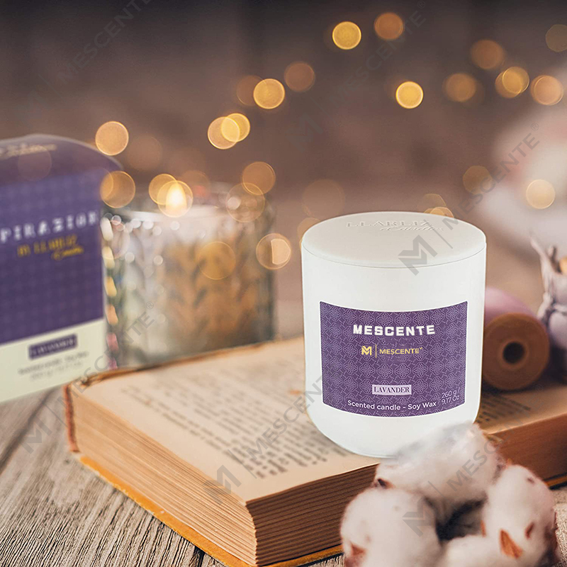 Mini sójové sviečky M&Scent Mason Jar, luxusné balenie mramorová sviečka sójový vosk