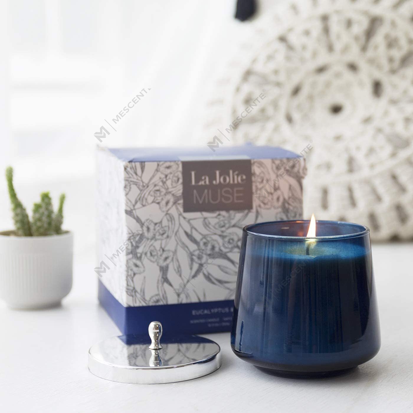 M&Scent 100% prírodná kniha o aromaterapii Voňavá sójová sviečka pre domácnosť, veľké poháre s vôňou sviečok