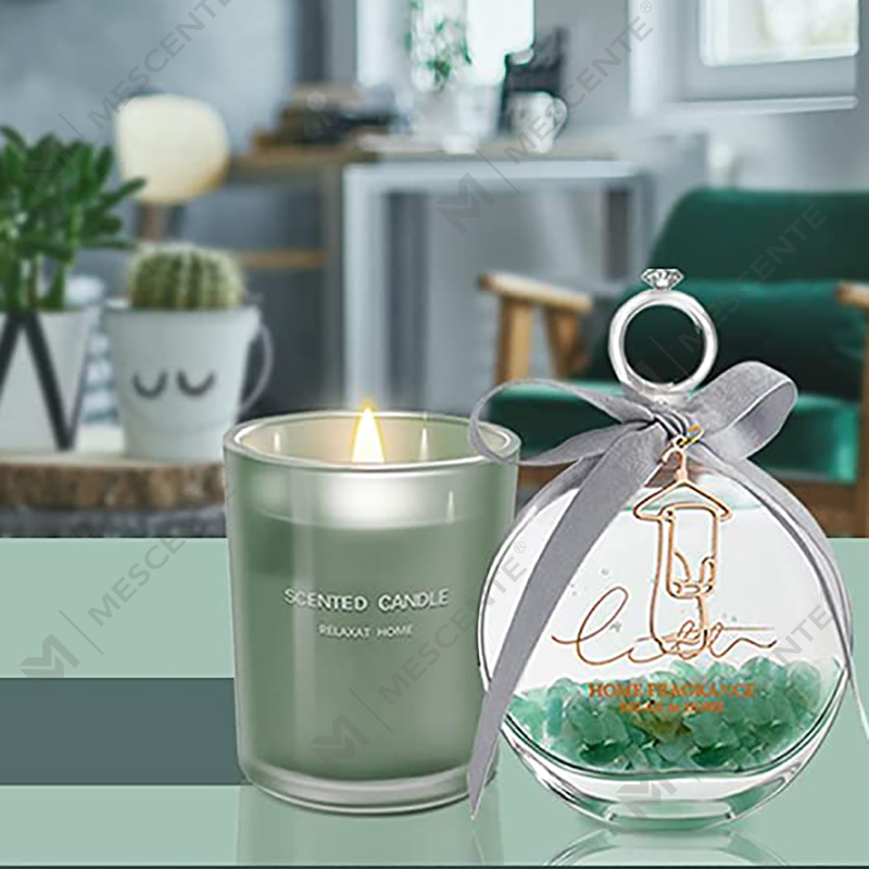 M&Scent Lemon Bazalka vonný olejový difuzér a vonná sviečka Darčeková sada s tyčinkami na doma