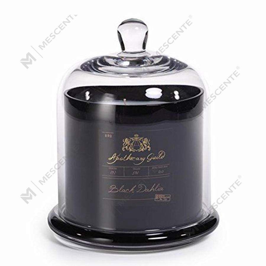 Mescente Luxury Silver klenutý kryt Scented Candle candle sklenená kupola Zaváracie poháre