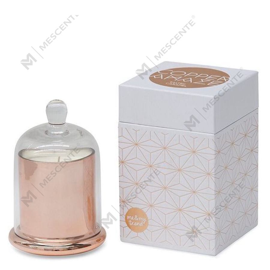 Mescente Luxury Silver klenutý kryt Scented Candle candle sklenená kupola Zaváracie poháre