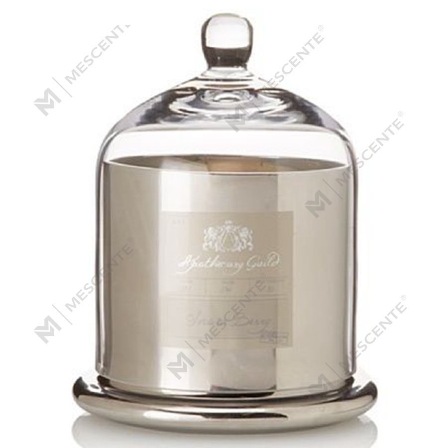 Mescente Luxury Silver klenutý kryt Scented Candle candle sklenená kupola Zaváracie poháre