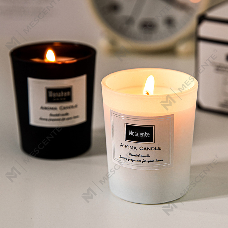 M&Scent na zákazku tlačené pivonky vonné sviečky zo sójového vosku, digitálna vonná sviečka
