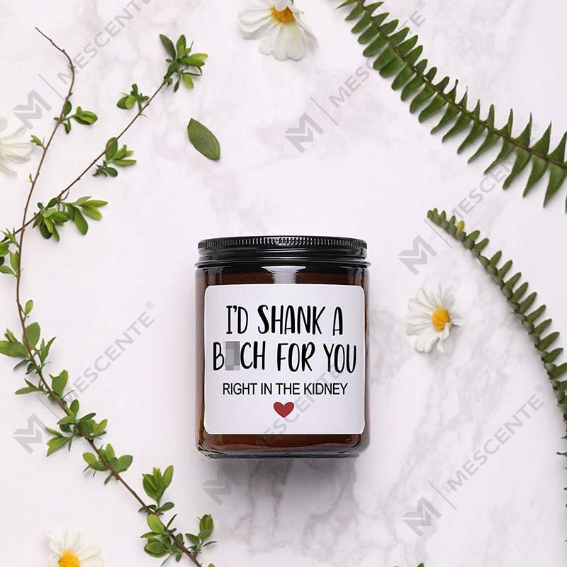 M&Scent Vianočná vonná sviečka zo 100 % prírodného vosku pre domácu darčekovú súpravu, vonná sviečka v sklenenej nádobe s kovovým viečkom