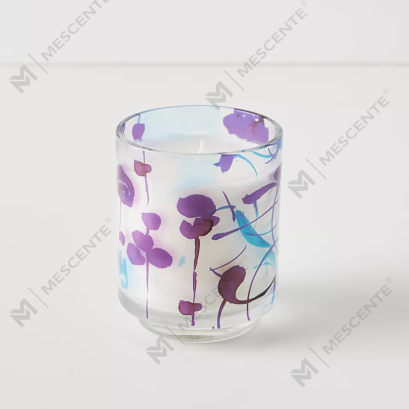 Luxusná vlastná dekorácia M&Scent Private Label 3 Wick A Sunday Painter Glass Voňavé sójové voskové sviečky z krištáľu
