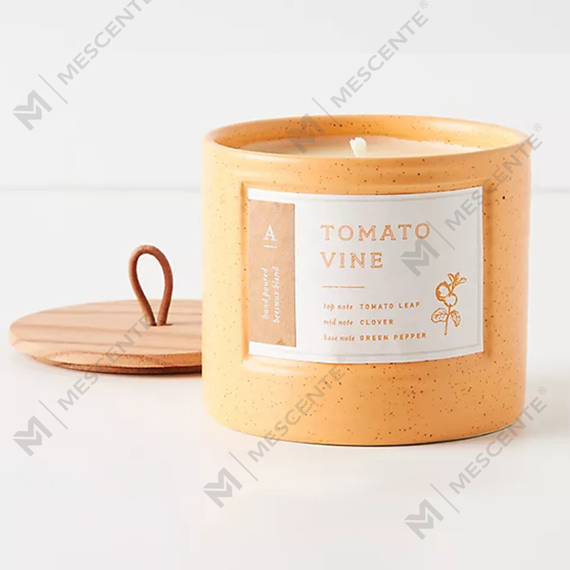 M&Scent Private Label farebné keramické nádoby Elegantné sviečky s vôňou sójového vosku
