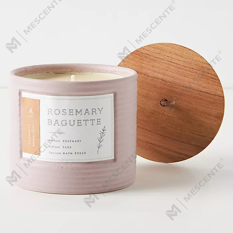 M&Scent Private Label farebné keramické nádoby Elegantné sviečky s vôňou sójového vosku