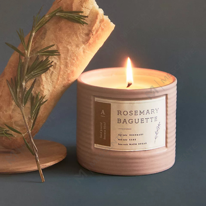 M&Scent Private Label farebné keramické nádoby Elegantné sviečky s vôňou sójového vosku