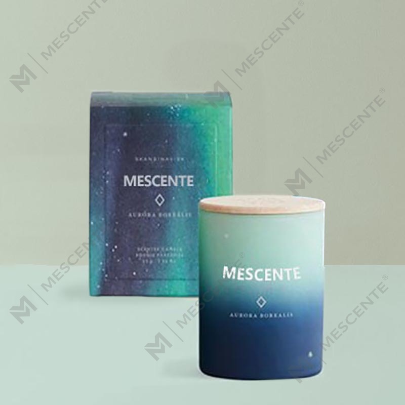 Vonné sviečky v sklenenej nádobe na mieru privátnej značky M&Scent