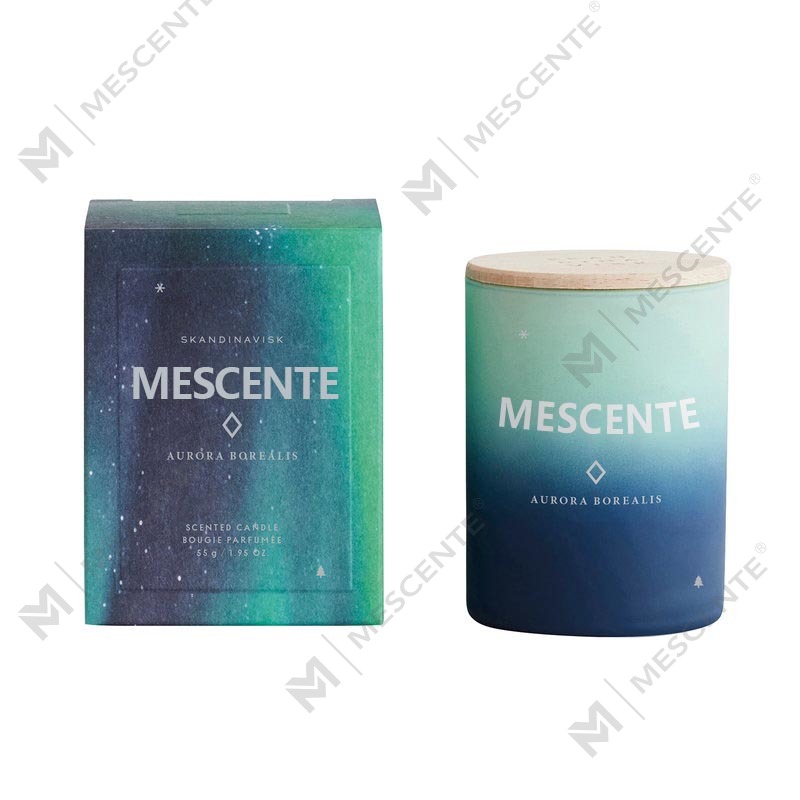 Vonné sviečky v sklenenej nádobe na mieru privátnej značky M&Scent