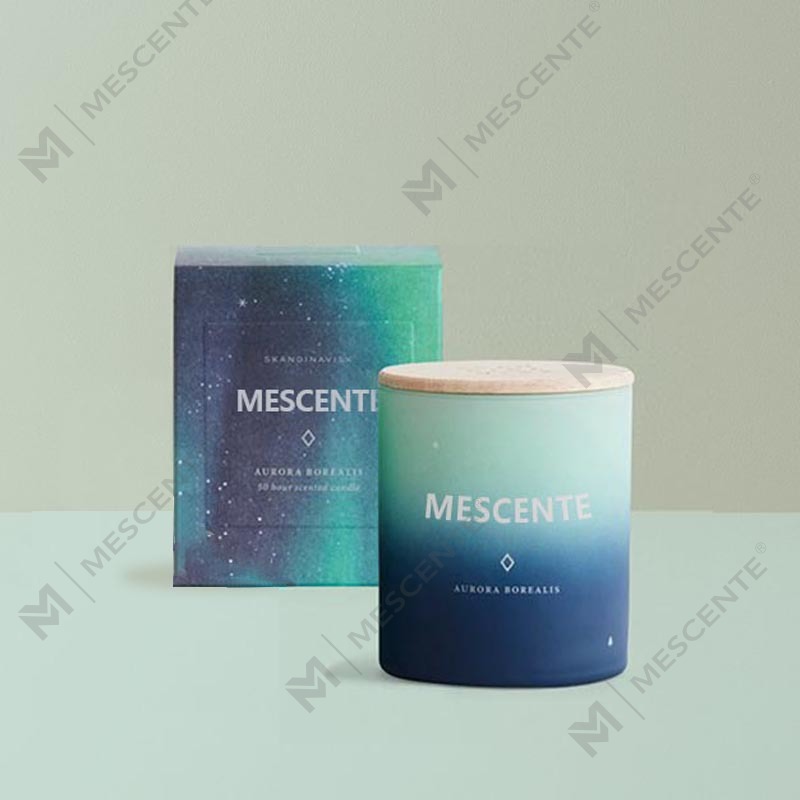 Vonné sviečky v sklenenej nádobe na mieru privátnej značky M&Scent