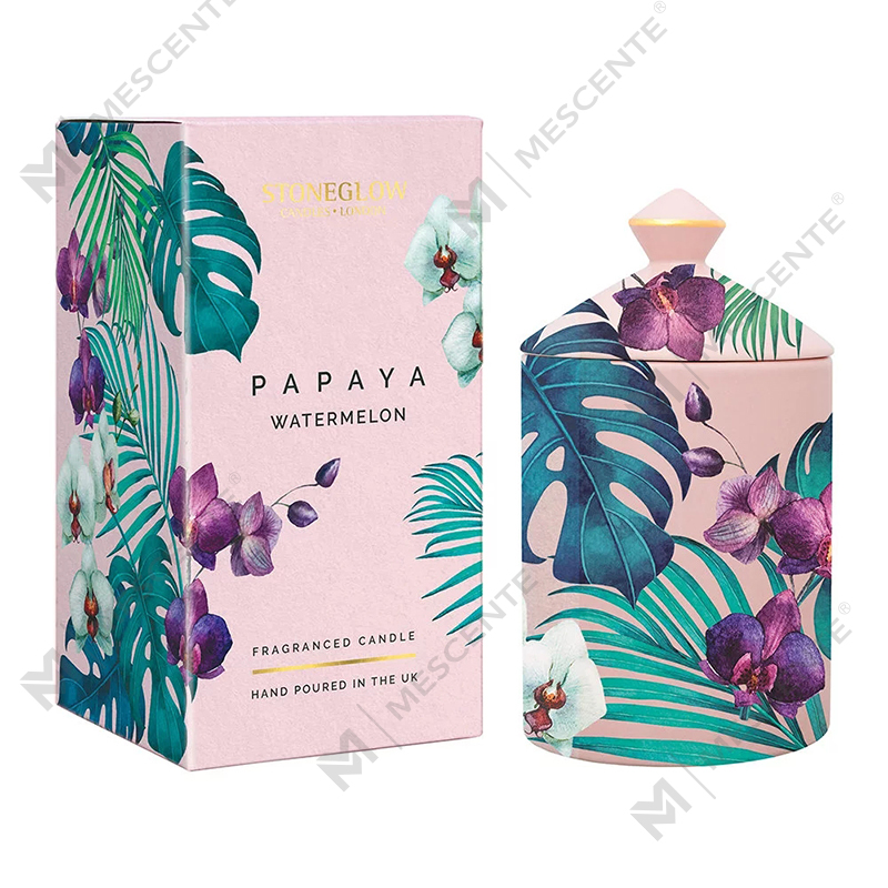 Špeciálny dizajn M&Scent Color Urban Botanics Pohárová sviečka so skladacou krabičkou