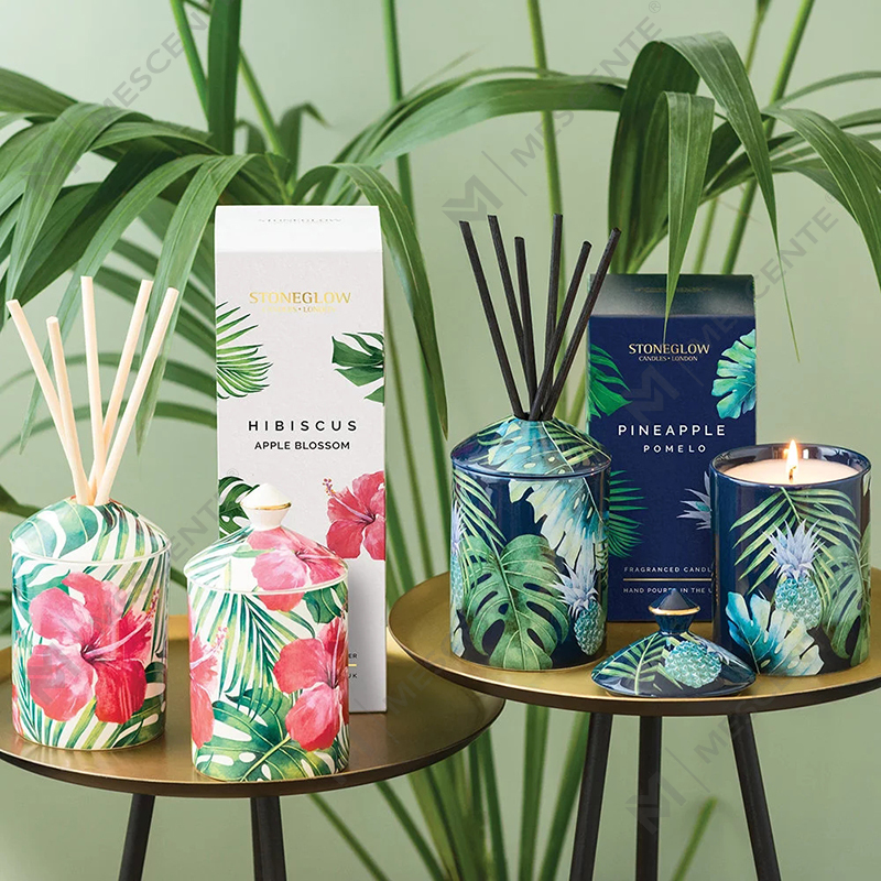Špeciálny dizajn M&Scent Color Urban Botanics Pohárová sviečka so skladacou krabičkou