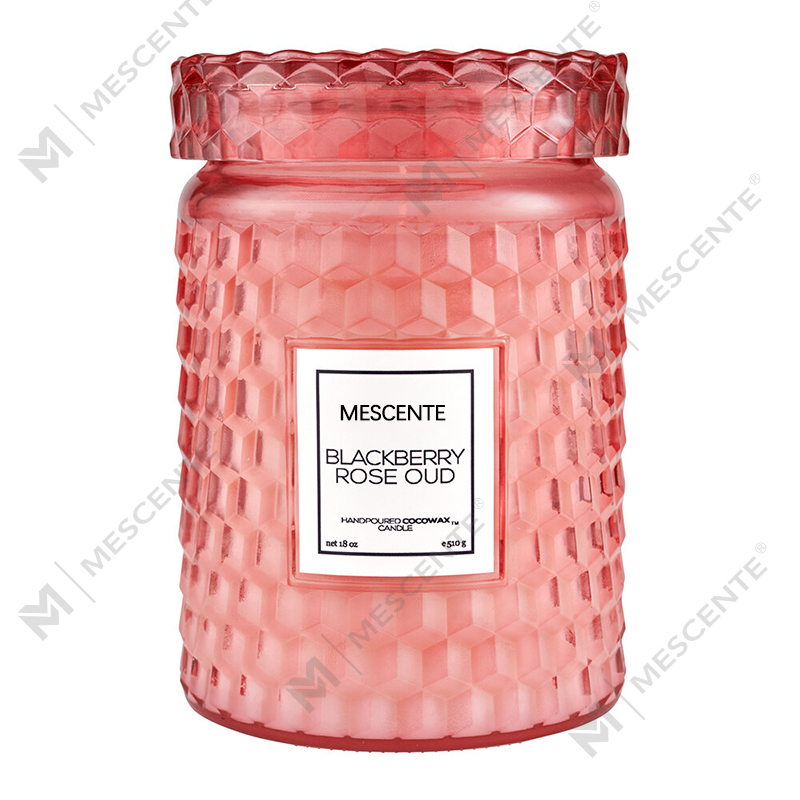 Vlastná vianočná dekorácia M&Scent Blackberry Rose Oud Icon Candle