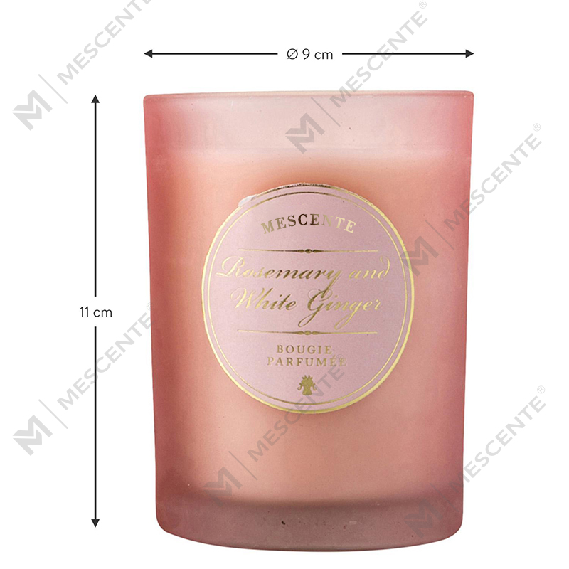 Luxusné vianočné biele voňavé sviečky s personalizovaným logom M&Scent