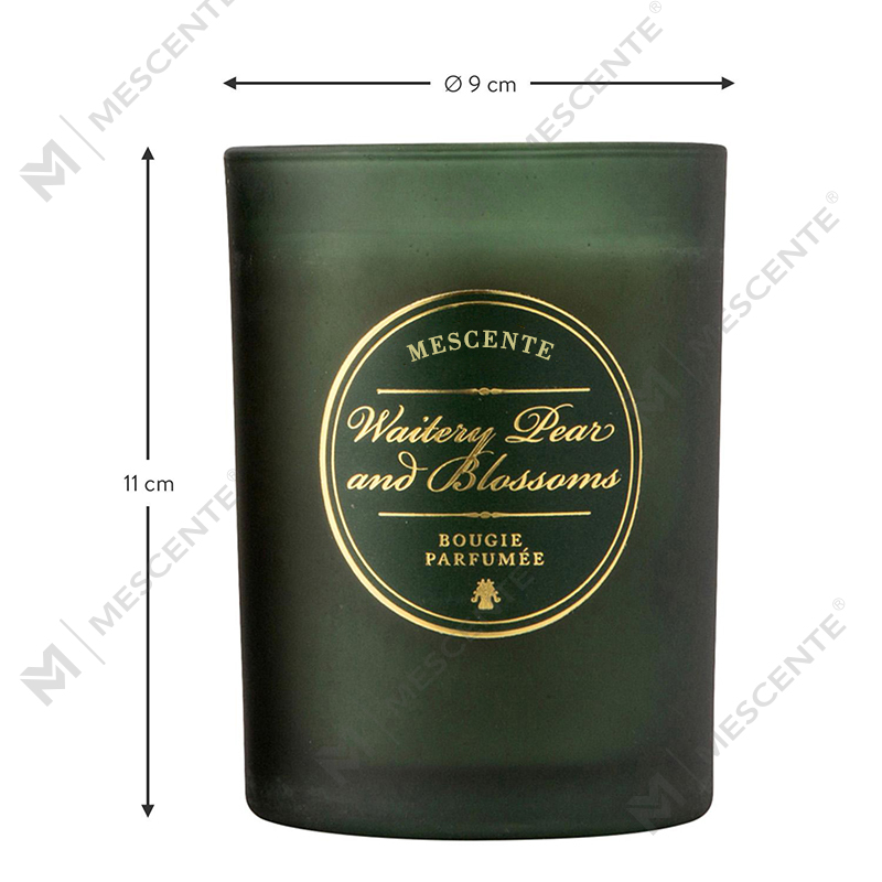 Luxusné vianočné biele voňavé sviečky s personalizovaným logom M&Scent