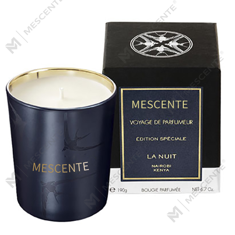 M&Scent ručne vyrábaný luxusný sklenený stojan Vanilková vonná sviečka s kryštálmi