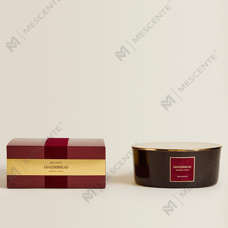 Vlastné luxusné 3 knôtové sviečky M&Scent Personalizované privátne označenie Vonná sviečka z čierneho matného skla