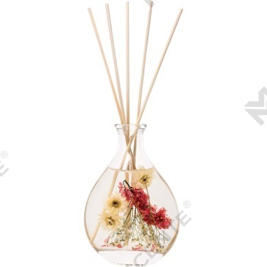 M&Scent veľkoobchodné luxusné súpravy sklenených fliaš z ratanovej tyčinky so zátkou so zátkou