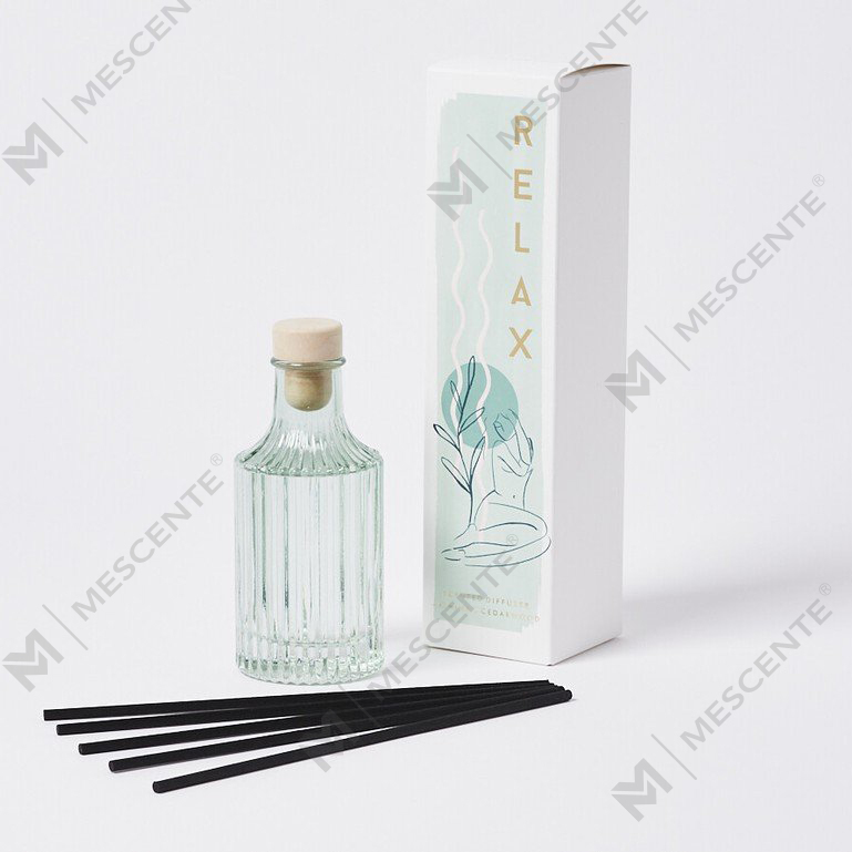 M&Scent Custom 100 ml 200 ml sklenená fľaša Tatakan Untuk Flower Reed difuzér