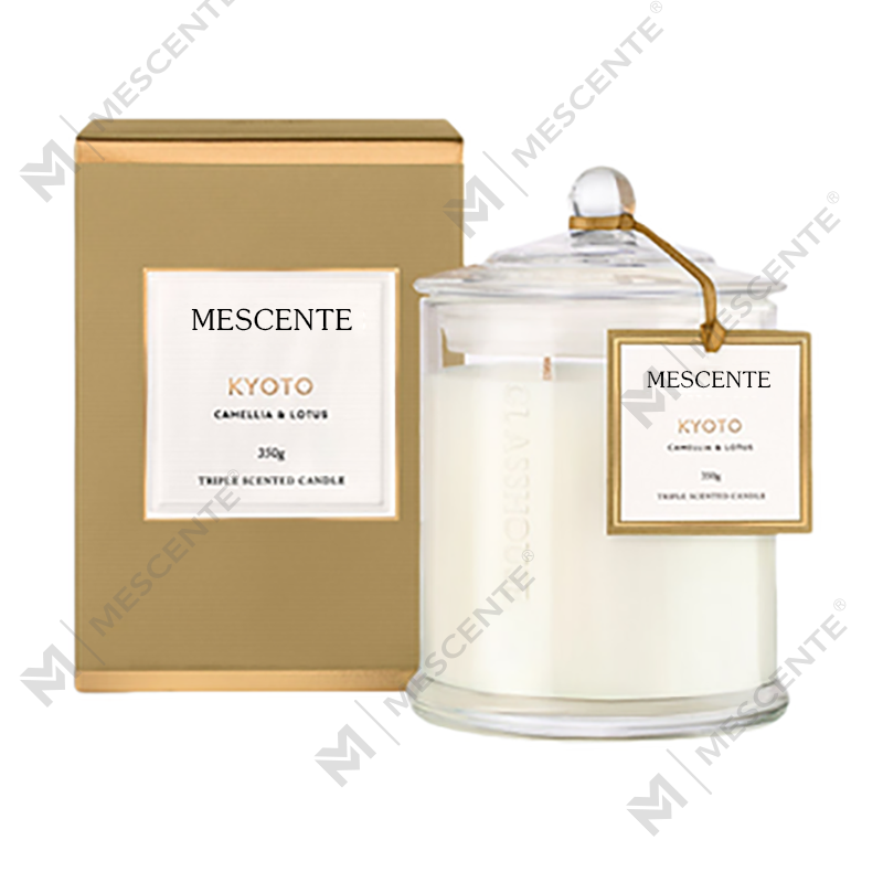 Veľkoobchodný predaj luxusných privátnych vianočných sviečok s klenutým dózam M&Scent s viečkom